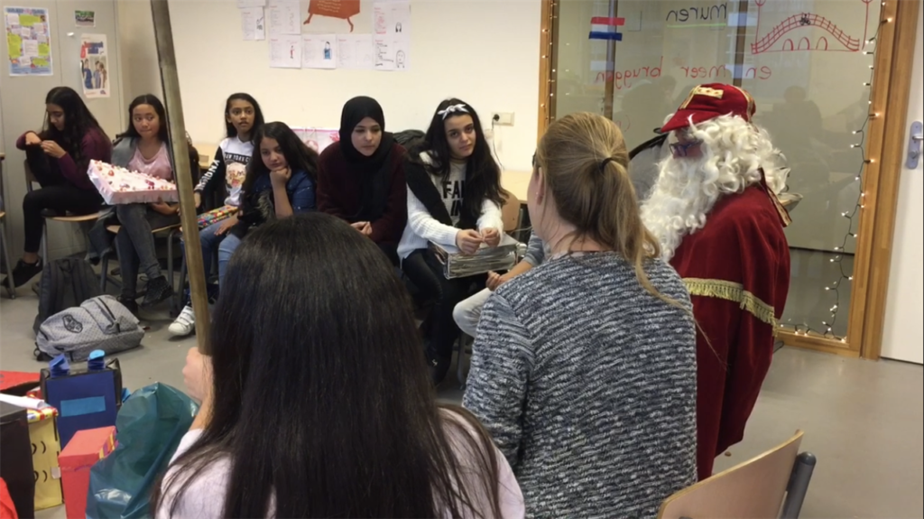 Sinterklaas vieren op het Montfort College