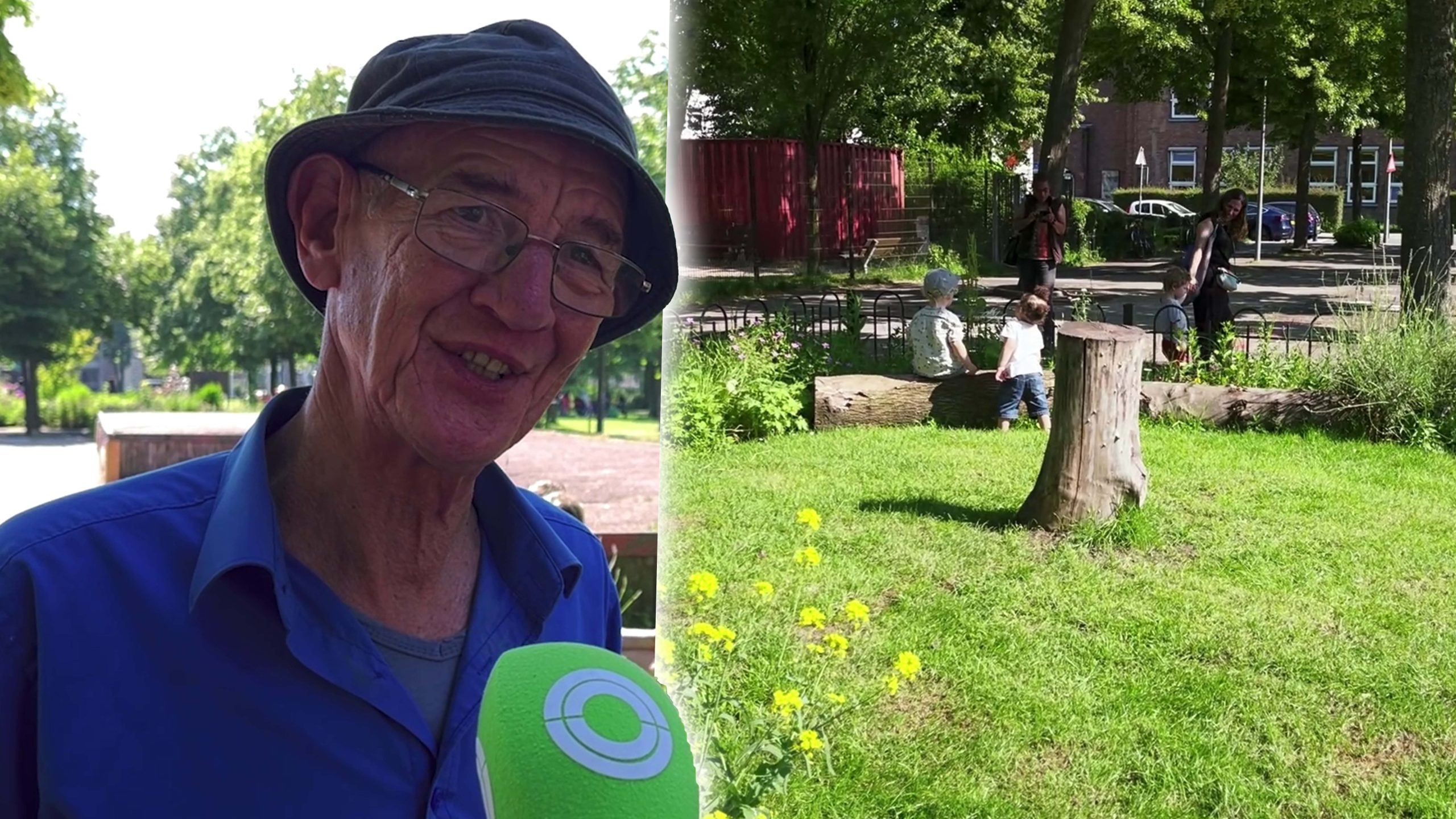 Babynatuurtuin geopend in Park 1943 in Rotterdam-West