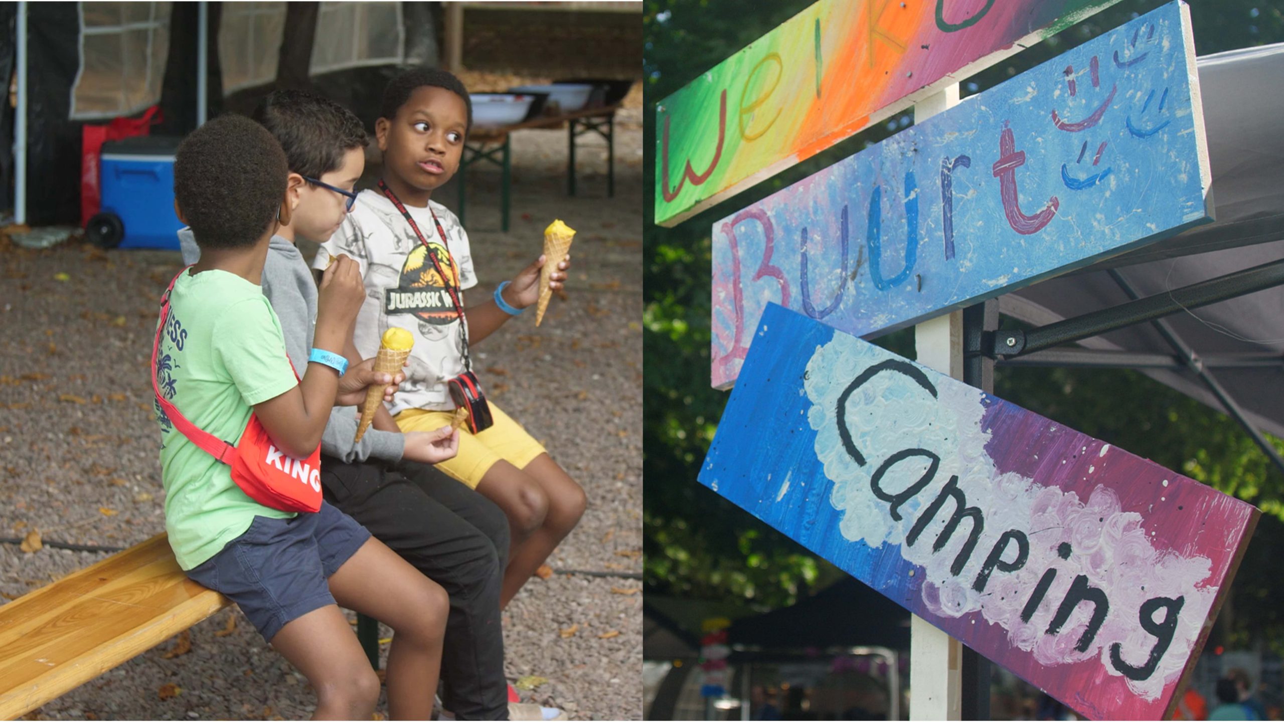Vuur, tentjes en gezelligheid: Wijkpark Oude Westen voelt als vakantie tijdens de Buurtcamping