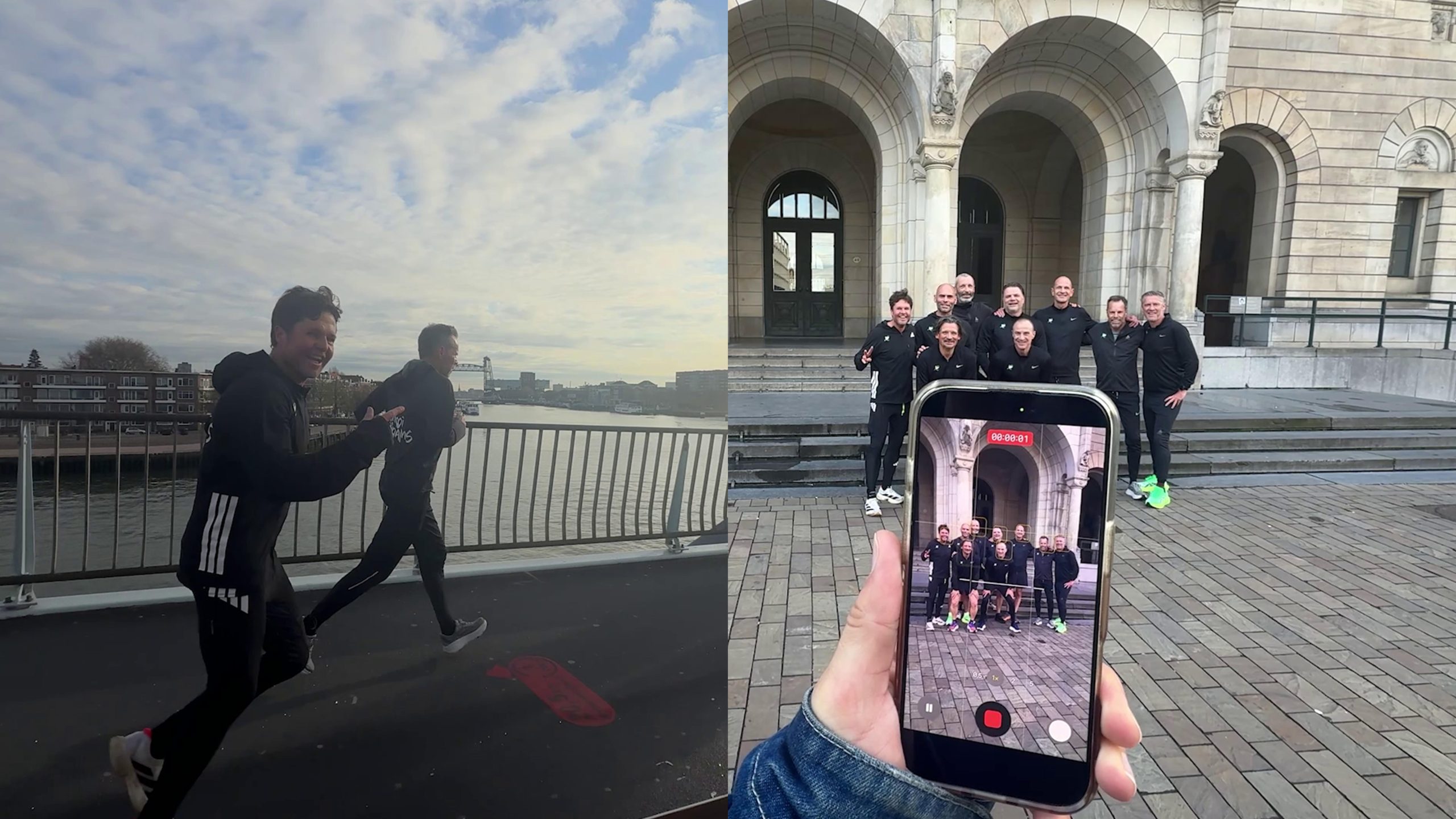 Marcel loopt zijn 22ste Rotterdam Marathon met zijn hechte hardloopclub ‘Mooi R’dams’