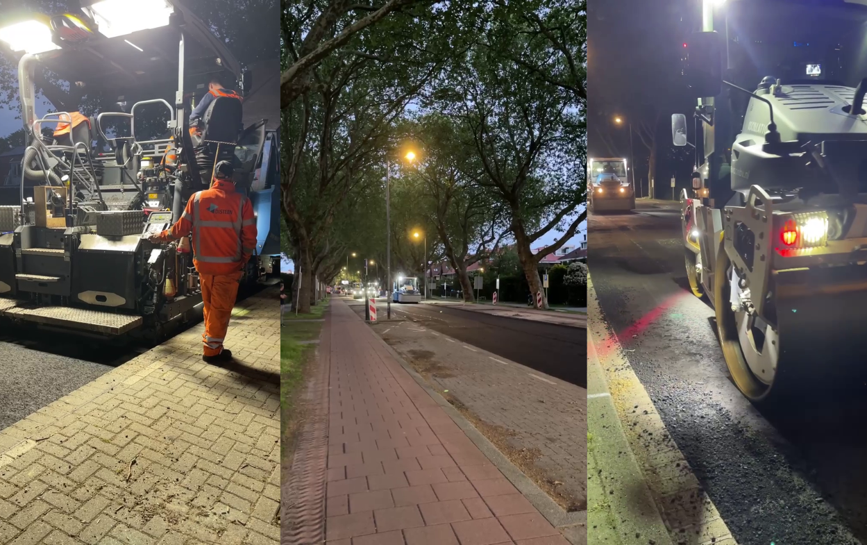 Molenlaan wordt opnieuw geasfalteerd: zo gaat dat in zijn werk